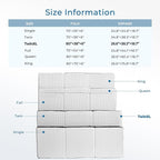 Odorless Foldable Mattress Twin XL 80" x 38" x 6", 6 Inch Folding Foam Mattress with Storage Bag, Trifold Memory Foam Mattress for RV, Guest Bed