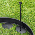 Landscape Edging Stakes, 200 Pcs 8" Plastic Garden Spikes, Spiral Nylon Anchoring Spikes for Paver Edging, Weed Barriers, Artificial Turf, Tent, Grass Pathway and More, Black