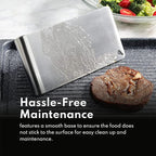 New Star Foodservice 1029079 Extra Heavy Duty Stainless Steel 18/8 Steak Weight/Grill Press, 8.5 x 4.25