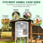 HOPERAN Hardware Cloth 1/2 Inch 48 x 50 ft - 19 Gauge Chicken Wire Fencing, Galvanized Wire Mesh Roll, Welded Wire Fence, Chicken Coop Wire Fence Gopher Wire Rabbit Wire Poultry Netting Cage