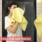 TEXTILOM 100% Turkish Cotton 3 Pcs Bath Towel Set, Luxury Bath Towels for Bathroom, Soft & Absorbent Bathroom Towels Set (1 Bathtowel, 1 Hand Towel, 1 Washcloth)- Yellow