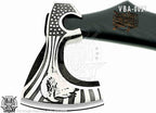SHINY CRAFTS-Axes Berserker Axe Hatchet Tomahawk Battle Axe-Handmade Viking Axe with Carbon Steel Head with Ashwood Handle Viking Gifts for Men with Premium Quality Leather Sheath (SCA 21)