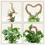 Moss Pole Monstera Plant Support – 2 Pack 28” Bendable Moss Pole Monstera Plant Support, Plant Stakes for Indoor Plants, Tall Plant Sticks Support for Climbing Plants