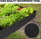 6 Inch Metal Landscape Edging, 6 Pack Heavy Duty Galvanized Steel Garden Edging, Hammer-in Metal Edging for Landscaping for Lawn, Pathway, Yard