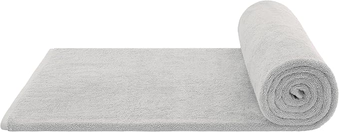 Cotton Paradise 100% Cotton 40x80 Oversized Bath Sheet, Extra Large Turkish Bath Towels for Bathroom, Silver Grey Bathsheet