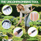 Gardenia Iron Weeding Rake with Handle 3.0,Heavy Duty Iron Rake for Gardening and Weeding,2026 Upgraded 9-Tine Garden Weed Puller Tool, Garden Weed Rake Tool for Removing Weeds,Soil Aeration (9 Teeth)