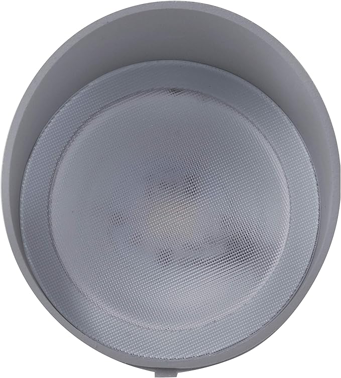 Nuvo 62/1208 One Light 12.2-Inch LED Landscape Floodlight, 12W/120V, 3000K/1240 Lumens, Light Gray
