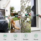 RESTMO Water Hose Nozzle Heavy Duty, Garden Hose Nozzle with 9 Adjustable Spray Patterns, High Pressure Hose Sprayer Nozzle with Flow Control for Watering Plants & Lawns, Washing Cars & Pets