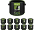 BN-LINK 10-Pack 5 Gallon Grow Bags, Heavy Duty Aeration Fabric Pots with Handles, Thickened Nonwoven Plant Bags for Vegetables, Flowers, Fruits