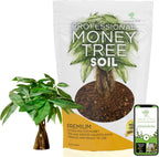 Professional Money Tree Soil | Large 2.2 Quarts Ready to Use for Money Tree Plants | Peat Moss, Coco Coir, Perlite, Dolomite | Made in USA