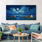 YDYSUNE Landscape Wall Art - Nature Artwork for Walls - Scenery Canvas Wall Art - Forest Painting for Living Room - Rustic Farmhouse Decor - Wall Pictures for Bedroom 24×48IN