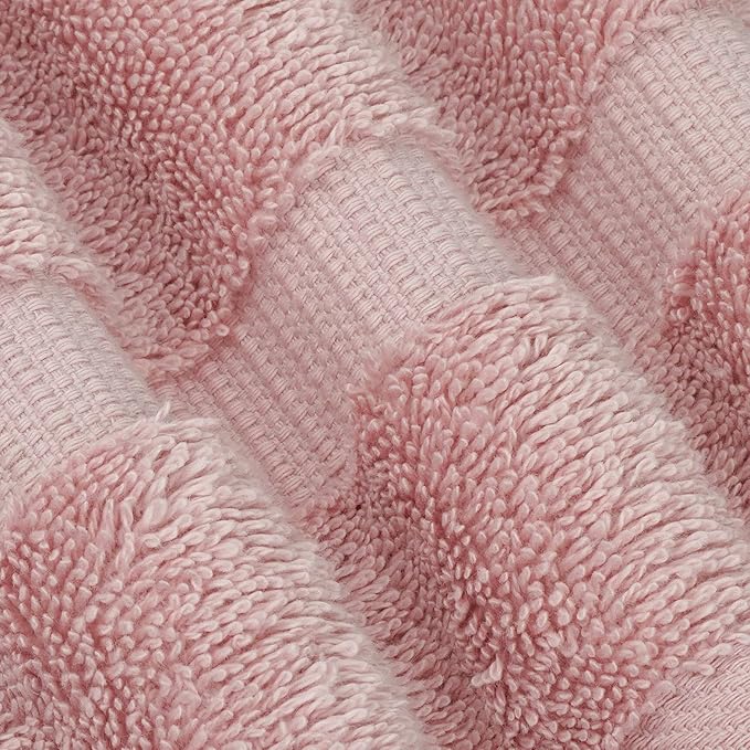 Chakir Turkish Linens 100% Cotton Premium Turkish Towels for Bathroom | 30'' x 60'' Large Bath Towels (4 Piece, Pink)