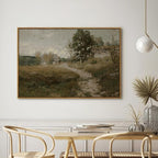InSimSea Framed Canvas Wall Art, Vintage Countryside Landscape Farmhouse Decor, Wall Art for Living Room, French Country Decor, 24"x36"