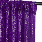 JYFLZQ Purple Sequin Backdrop Curtains 2ft x 8ft 4 Panel Glitter Photo Booth Backdrops Sparkly Photography Background Drapes for Parties Wedding Bridal Showers