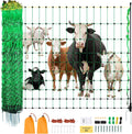 VEVOR Electric Fence Netting, 50" H x 164' L, Livestock Net Fencing with Posts & Stakes, Portable Mesh Nets for Goats, Sheep, Deer, Hogs, Dogs, Electric Fencing for Backyards, Gardens, Farms, Ranches