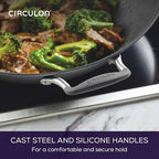 Circulon A1 Series with ScratchDefense Technology Nonstick Induction Wok with Lid, 14 Inch, Graphite