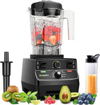Professional Smoothie Blender, Countertop Blender, Commercial Blender 2200W High Power with 68oz Pitcher, Smart Timer, blenders for kitchen for smoothies, ice, Soup, fish, Dessert With 1 Juice Glass
