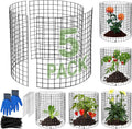 MWELLEWM 15Pcs Plant Protectors from Animals Metal Plant Cages for Outdoor Plants Plant Cage & Supports Keep Animal Out Garden Wire Mesh Protection from Rabbit Chicken Squirrel Tree Flower