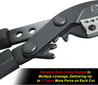 26-41 Inch Extendable Anvil Loppers, Sync Drive Power Lever Tree Trimmers, Telescopic Pruners Heavy Duty, 2 Inch Cutting Capacity