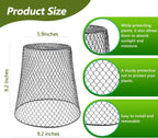 20Pcs Chicken Wire Cloche Plant Covers, 9.2×9.2 Inches Plant Protectors from Animals, Metal Garden Plant Cages for Outdoor Plants, Keep Rabbits, Squirrels, Birds Out