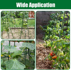 Garden Stakes 55 Inches Steel Plant Stakes Tomato Stakes Garden Poles Pack of 25