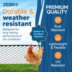 Plastic Hex Chicken Wire Mesh Garden Fence Roll (4' x 50' - Black) - Versatile Poultry Netting and Garden Fence for Temporary or Semi-Permanent Enclosures, Deer Fencing, and Construction Barriers