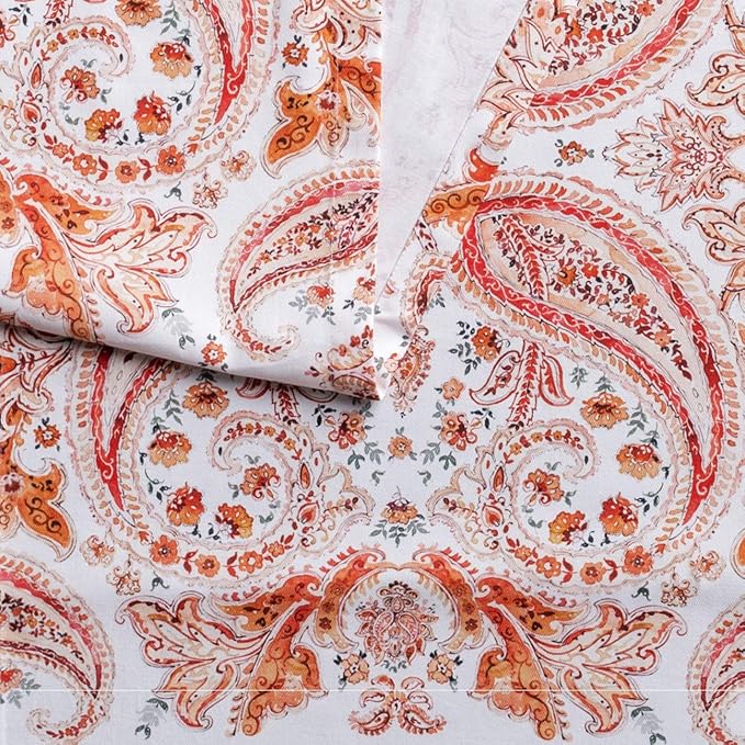 Maison d' Hermine Table Runner 100% Cotton Single Layer Table Runners 48 inches Long for Thanksgiving Christmas Decorations Home Kitchen Dining Party Wedding (Orient, 14.5" x 48")