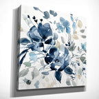 Wexford Home Indigo Garden II Gallery Wrapped Canvas Wall Art, 10x10,