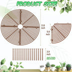 Plant Pot Cover, 3 Pack Planter Protectors Flower Pot Gird for Indoor Potted Soil Cover Round Plant Pot Protector from Animals Protect Plant Pad Cats Plant Soil Deterrent Diameter 11.8 Inch