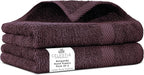 100% Cotton Hand Towel Set of 2, (16 x 28 inches) Sustainable, Soft, Highly Absorbent, Quick Drying, Combed Cotton Hand Towels Pack of 2 Ideal for Hotels, Spa, Bathroom, Dorm, Burgandy