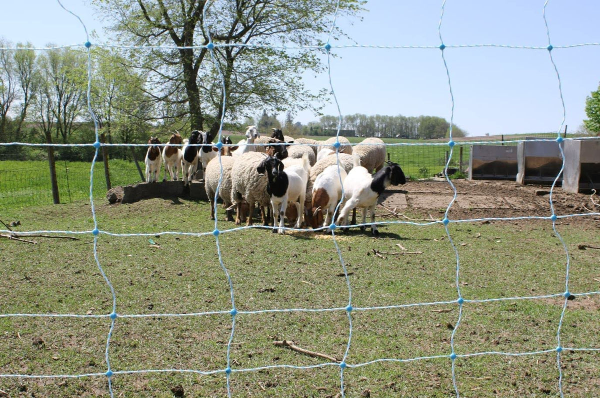 Starkline 35"x164' Electric Netting All-in-One Solar Kit for Goats, Sheep, Gardens, Beehives, Dogs, and More for Backyards, Homesteads, Farms and Ranches