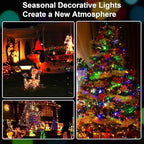 2 Pack 16Ft 50 LED Fairy Lights Mini String Lights Waterproof for Mason Jars Halloween Christmas Parties Wedding Table Centerpieces Decoration