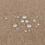 Outdoor Tablecloth Wrinkle-Free Stain Resistant Waterproof Polyester Fabric Table Cover with Zipper Umbrella Hole for Picnic/Party/Dinner/Patio Garden(60×60inch Square,Zippered,Flax)