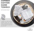 100% Cotton Hand Towel Set of 4, (16 x 28 inches) Sustainable, Soft, Highly Absorbent, Quick Drying, Combed Cotton Hand Towels Pack of 4 Ideal for Hotels, Spa, Bathroom, Dorm, White