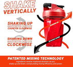 HELIMIX 1.5 Vortex Blender Shaker Bottle Holds upto 28oz | No Blending Ball or Whisk | USA Made | Portable Pre Workout Whey Protein Drink Shaker Cup | Mixes Cocktails Smoothies Shakes | Top Rack Safe