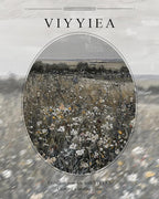 VIYYIEA Gold Framed Wall Art Canvas Print Home Decor Landscape Room Decor Art Meadow with Flowers Vintage Wall Art Decor Modern Farmhouse Decor Cottagecore Prints Bedroom Bathroom Office 13x16in