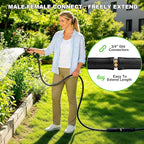 25ft Garden Hose Lightweight Flexible Water Hose, Abrasion Resistant, Kink Free, Durable Sturdy Hoses 2025 Up Graded Thicken Waterhose 700 PSI for Outdoor, RV, Marine, Convenient Storage, 3/4GHT