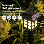 SOLPEX 16 Pack Solar Outdoor Lights, Path Lights, Walkway Lights Outdoor, Solar Garden Lights, Pathway Lights Waterproof for Garden, Yard, Landscape (Warm White)