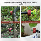 30PCS 0.25 GPH Pressure Compensating Drip Irrigation Spot Watering Drippers/Emitters, Self-Cleaning Constant Flow Drip Irrigation Emitters Heads Irrigation Drippers Parts for Drip Irrigation System