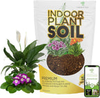 Indoor Plant Soil Premium All Purpose Blend | Large 2.2 Quarts | Ready to Use for Indoor Container and Houseplants | Peat, Coco Coir, Perlite, Dolomite | Made in USA