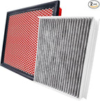 JTBU150-10262 Engine and Cabin Air Filter for F-150(2015-2023),Navigator(2018-2024),EXPEDITION(2018-2024) (V6-3.5L)