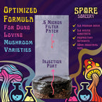 2 LB All-in-One Grow Bag: Up to 16oz of Mushrooms! Nutrient-Enhanced, Injection Port, Just Add Your Own Spores & Grow Like Magic