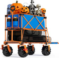 Old Bahama Bay 400L Collapsible Double Decker Beach Wagon with Brakes, Folding Beach Cart with 54" Extra Long Decker, 450LBS Heavy Duty Wagon Chart with All-Terrain Big Wheels for Sand Camping Garden