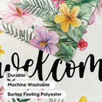 AVOIN colorlife Spring Summer Plumeria Flowers Garden Flag 12 x 18 Inch Double Sided, Seasonal Welcome Yard Outdoor Flag