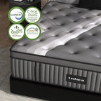 Twinxl Mattress - Lechepus 14" Plush Memory Foam Hybrid Mattress in Box with Individual Pocket Spring for Pressure Relief & Motion Isolation, Premier Comfort Sleep, Fiberglass Free & 180 Night Trail