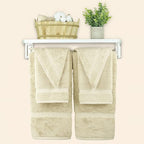 Chakir Turkish Linens 100% Cotton Premium Turkish Towels for Bathroom, 2 Large Bath Towels, 2 Hand Towels, 2 Washcloths (6-Piece Towel Set, Beige)