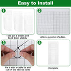 winemana 12 Set Garden Plant Protector Cage, 16x12 in Metal Wire Protectors for Plants, Protection Cages with Stakes & Nylon Ties, Animals Barrier to Keep Rabbit & Chicken Away from Flower Vegetables