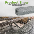 Chicken Wire Netting Galvanized Wire Mesh Hexagonal Fencing for Poultry Garden Fencing Barrier 6FTx50FT