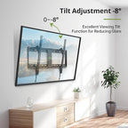 USX MOUNT Tilting TV Wall Mount for Most 37"-90" Flat Curved Screen Television, TV Bracket with Max VESA 600x400mm up to 132lbs, Low Profile Tilt Mount for 16", 24" Stud