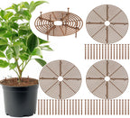 Plant Pot Cover, 3 Pack Planter Protectors Flower Pot Gird for Indoor Potted Soil Cover Round Plant Pot Protector from Animals Protect Plant Pad Cats Plant Soil Deterrent Diameter 11.8 Inch